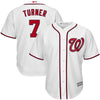 Image of Trea Turner Washington Nationals Majestic Home Cool Base Player Jersey - White
