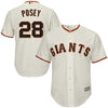 Image of Buster Posey San Francisco Giants Majestic Cool Base Player Jersey - Cream