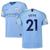 Image of David Silva Manchester City 2018/19 Home Player Jersey – Blue