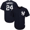 Image of Gary Sanchez New York Yankees Majestic Fashion Official Cool Base Replica Player Jersey - Navy