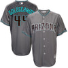 Image of Paul Goldschmidt Arizona Diamondbacks Majestic 2017 Cool Base Jersey - Gray/Teal
