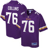 Image of Aviante Collins Minnesota Vikings Pro Line Team Color Player Jersey – Purple 2018/2019