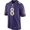 Image of Lamar Jackson Baltimore Ravens Draft First Round Pick #2 Game Jersey – Purple 2018/2019