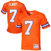 Image of John Elway Denver Broncos Mitchell & Ness 1990 Retired Player Vintage Replica Jersey - Orange