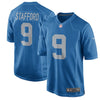 Image of Matthew Stafford Detroit Lions Throwback Game Jersey - Blue
