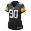 Image of T.J. Watt Pittsburgh Steelers Women's Game Jersey – Black 2018/2019