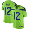 Image of 12s Seattle Seahawks Vapor Untouchable Color Rush Limited Player Jersey - Neon Green 2018/2019