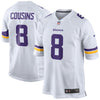 Image of Kirk Cousins Minnesota Vikings Game Jersey – White 2018/2019