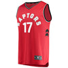 Image of Jonas Valanciunas Toronto Raptors Red Swingman Jersey 2018 - 2019