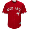 Image of Josh Donaldson Toronto Blue Jays Majestic 2017 Cool Base Replica Player Jersey - Scarlet