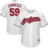 Image of Carlos Carrasco Cleveland Indians Majestic Cool Base Home Player Jersey - White