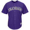 Image of Nolan Arenado Colorado Rockies Majestic Alternate Official Cool Base Player Jersey - Purple