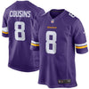 Image of Kirk Cousins Minnesota Vikings Game Jersey – Purple 2018/2019