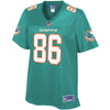Image of Mike Gesicki Miami Dolphins Pro Line Women's Player Jersey – Aqua 2018/2019