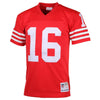 Image of Joe Montana San Francisco 49ers Mitchell & Ness Retired Player Vintage Jersey - Scarlet 2018/2019