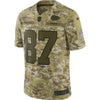 Image of Travis Kelce Kansas City Chiefs Salute to Service Limited Jersey Camo