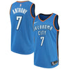 Image of Carmelo Anthony Oklahoma City Thunder Swingman Jersey Blue - Icon Edition
