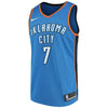 Image of Carmelo Anthony Oklahoma City Thunder Swingman Jersey Blue - Icon Edition