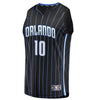Image of Evan Fournier Orlando Magic Branded Fast Break Jersey Black - Statement Edition