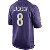 Image of Lamar Jackson Baltimore Ravens Draft First Round Pick #2 Game Jersey – Purple 2018/2019