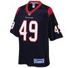Image of Josh Keyes Houston Texans NFL Pro Line Player Jersey Navy
