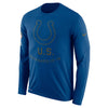 Image of Indianapolis Colts Men's Long Sleeve Royal Salute to Service Sideline Legend Performance 2018/2019