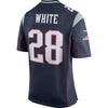 Image of James White New England Patriots Men's Game Jersey - Navy 2018/2019