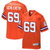 Image of Mark Schlereth Denver Broncos NFL Pro Line Retired Player Jersey Orange