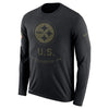 Image of Pittsburgh Steelers Men's Long Sleeve Black Salute to Service Sideline Legend Performance 2018/2019