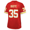 Image of Christian Okoye Kansas City Chiefs NFL Pro Line Women's Retired Player Jersey Red