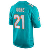 Image of Frank Gore Miami Dolphins New Game Jersey – Aqua 2018/2019