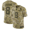 Image of Kirk Cousins Minnesota Vikings Salute to Service Limited Jersey – Camo 2018/2019