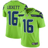 Image of Tyler Lockett Seattle Seahawks Vapor Untouchable Color Rush Limited Player Jersey - Neon Green 2018/2019