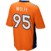 Image of Derek Wolfe Denver Broncos Game Jersey - Orange