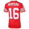 Image of Joe Montana San Francisco 49ers Mitchell & Ness Retired Player Vintage Jersey - Scarlet 2018/2019