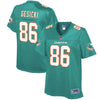 Image of Mike Gesicki Miami Dolphins Pro Line Women's Player Jersey – Aqua 2018/2019