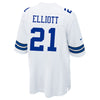 Image of Ezekiel Elliott Dallas Cowboys Game Jersey - White 2018/2019