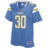 Image of Austin Ekeler Los Angeles Chargers NFL Pro Line Women's Alternate Player Jersey Powder Blue