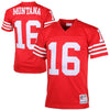 Image of Joe Montana San Francisco 49ers Mitchell & Ness Retired Player Vintage Jersey - Scarlet 2018/2019
