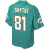 Image of Durham Smythe Miami Dolphins Pro Line Player Jersey – Aqua 2018/2019