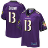 Image of John Brown Baltimore Ravens Pro Line Player Jersey – Purple 2018/2019