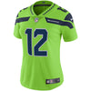 Image of 12s Seattle Seahawks Women's Vapor Untouchable Color Rush Limited Player Jersey - Neon Green 2018/2019