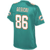 Image of Mike Gesicki Miami Dolphins Pro Line Women's Player Jersey – Aqua 2018/2019