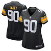 Image of T.J. Watt Pittsburgh Steelers Women's Game Jersey – Black 2018/2019