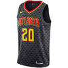 Image of John Collins Atlanta Hawks Swingman Jersey - Icon Edition – Black