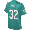 Image of Kenyan Drake Miami Dolphins Pro Line Women's Player Jersey - Aqua 2018/2019