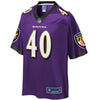 Image of Kenny Young Baltimore Ravens Pro Line Player Jersey – Purple 2018/2019