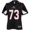 Image of John Wetzel Arizona Cardinals Pro Line Women's Player Jersey – Black 2018/2019