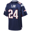 Image of Ty Law New England Patriots Pro Line Retired Team Player Jersey – Navy 2018/2019