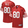 Image of Jerry Rice San Francisco 49ers Pro Line Retired Player Jersey – Red 2018/2019